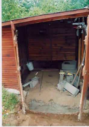 le cabanon en plein travaux!